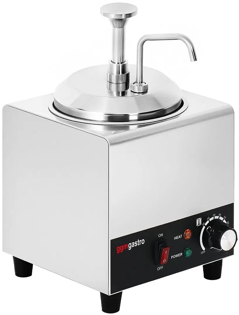 Incalzitor de sos cu dozator GGM Gastro SWM1 (Inox/Black)