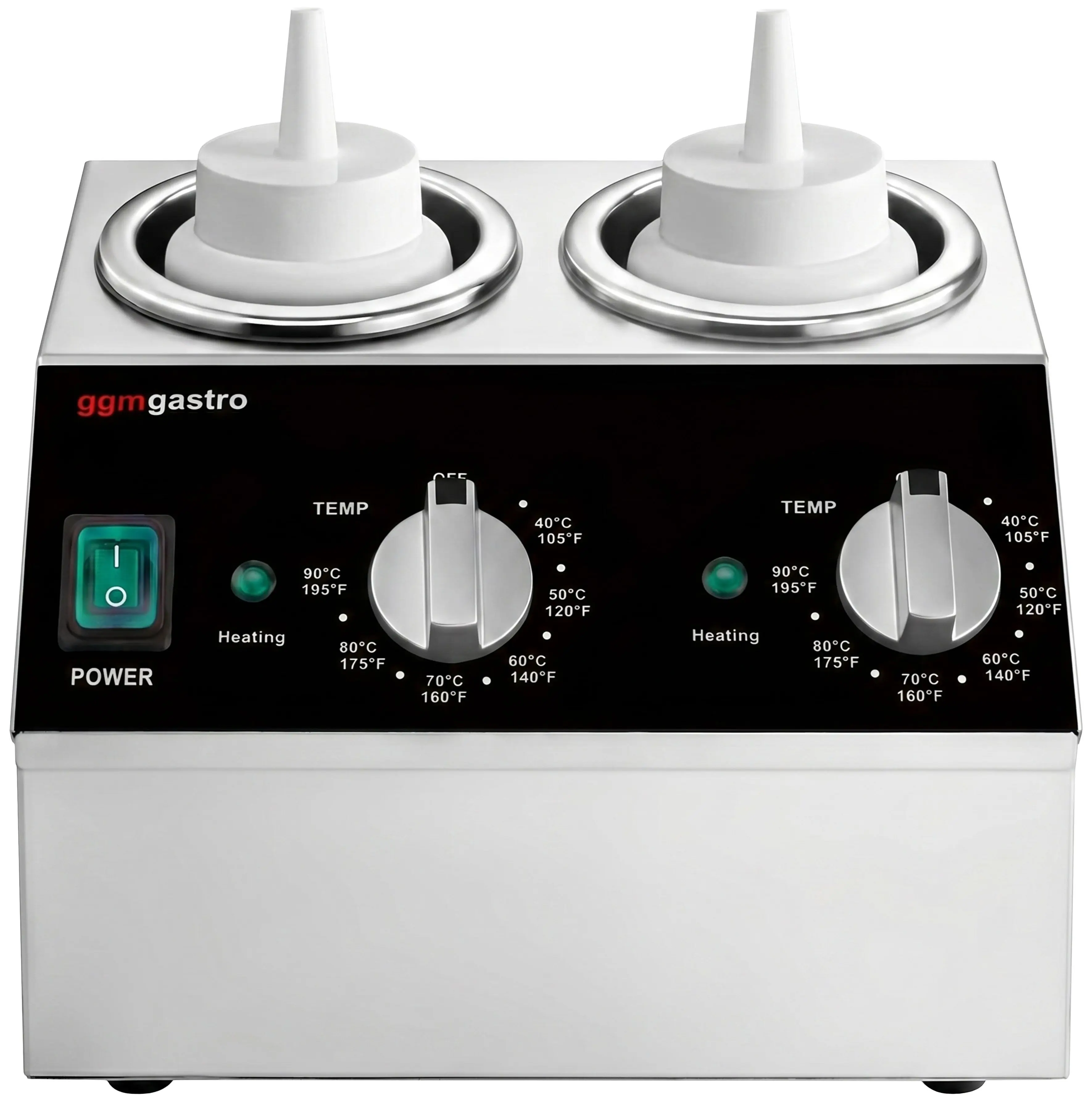 Подогреватель соусов GGM Gastro SSPFR2 (Inox/Black) - 2