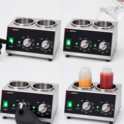 Подогреватель соусов GGM Gastro SSPFR2 (Inox/Black) Thumb
