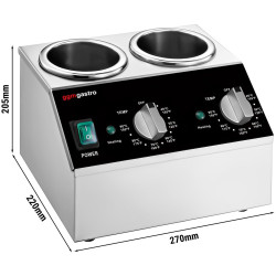Подогреватель соусов GGM Gastro SSPFR2 (Inox/Black) Thumb