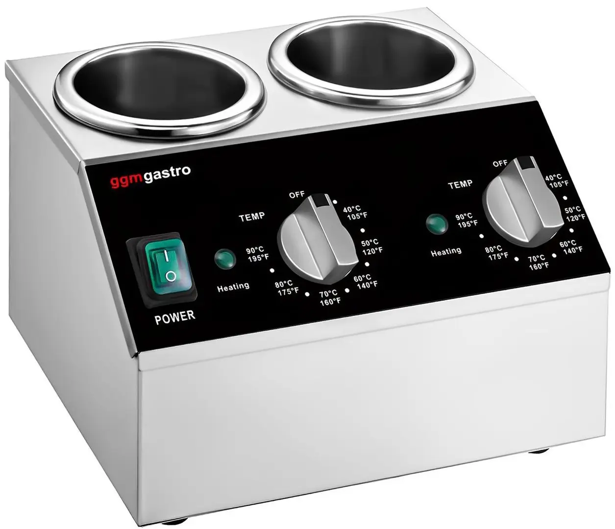 Подогреватель соусов GGM Gastro SSPFR2 (Inox/Black)