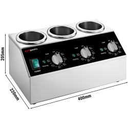 Incalzitor de sosuri GGM Gastro SSPFR3 (Inox/Black) Thumb