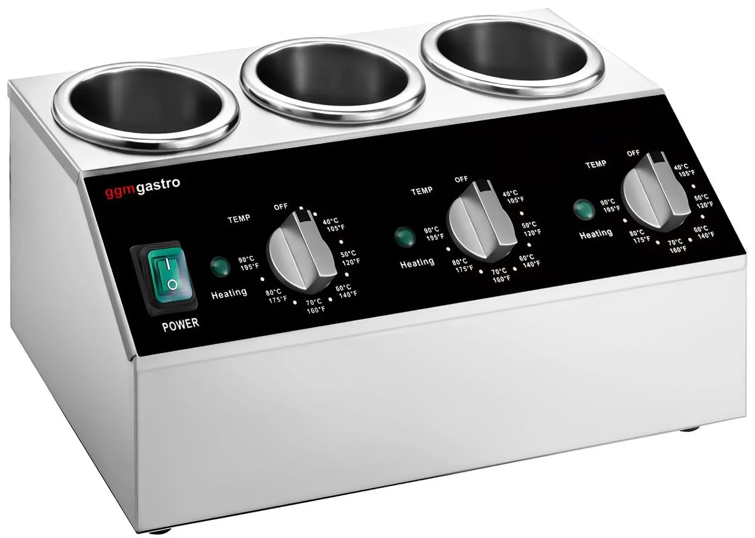Incalzitor de sosuri GGM Gastro SSPFR3 (Inox/Black)