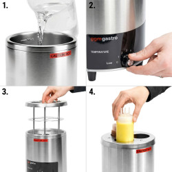 Incalzitor de sosuri GGM Gastro SWF3 (Inox/Black) Thumb