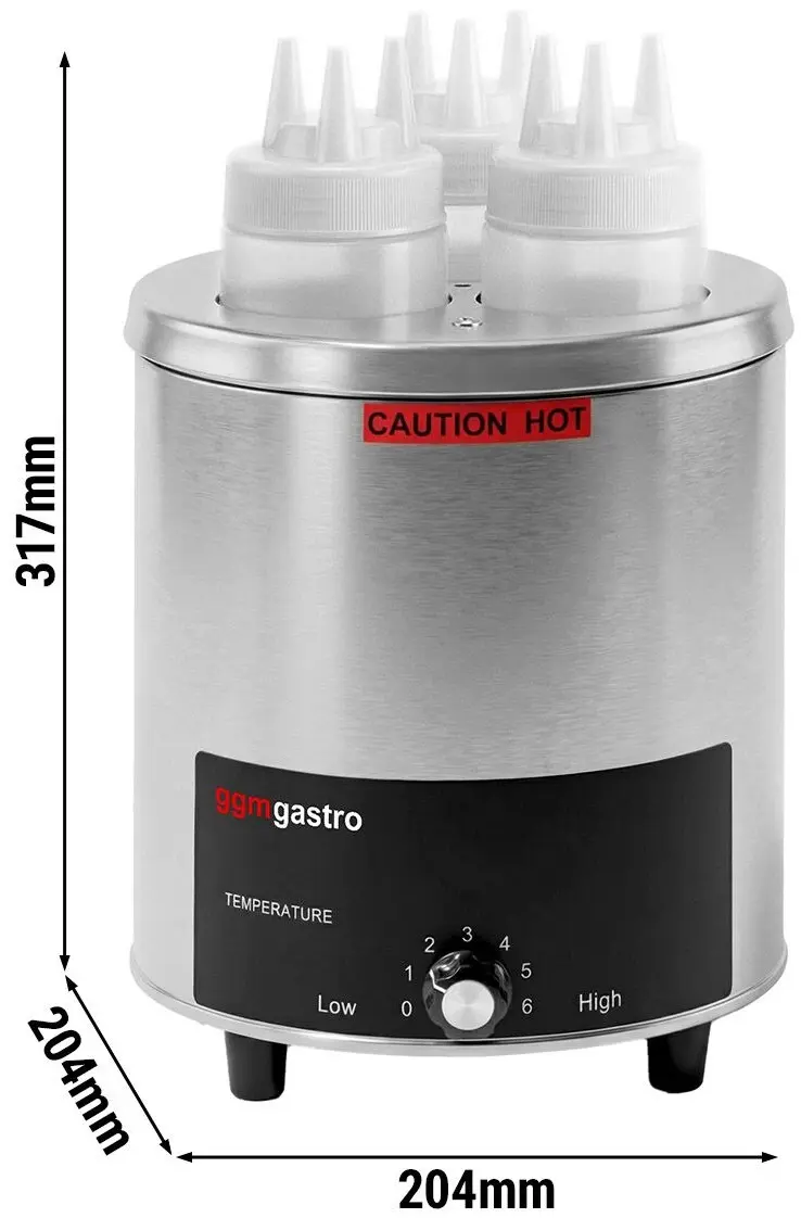 Incalzitor de sosuri GGM Gastro SWF3 (Inox/Black) - 8