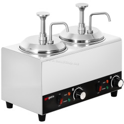 Подогреватель соусов с дозатором GGM Gastro SWM2 (Inox/Black)