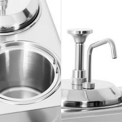 Incalzitor de sosuri cu dozator GGM Gastro SWM2 (Inox/Black) Thumb
