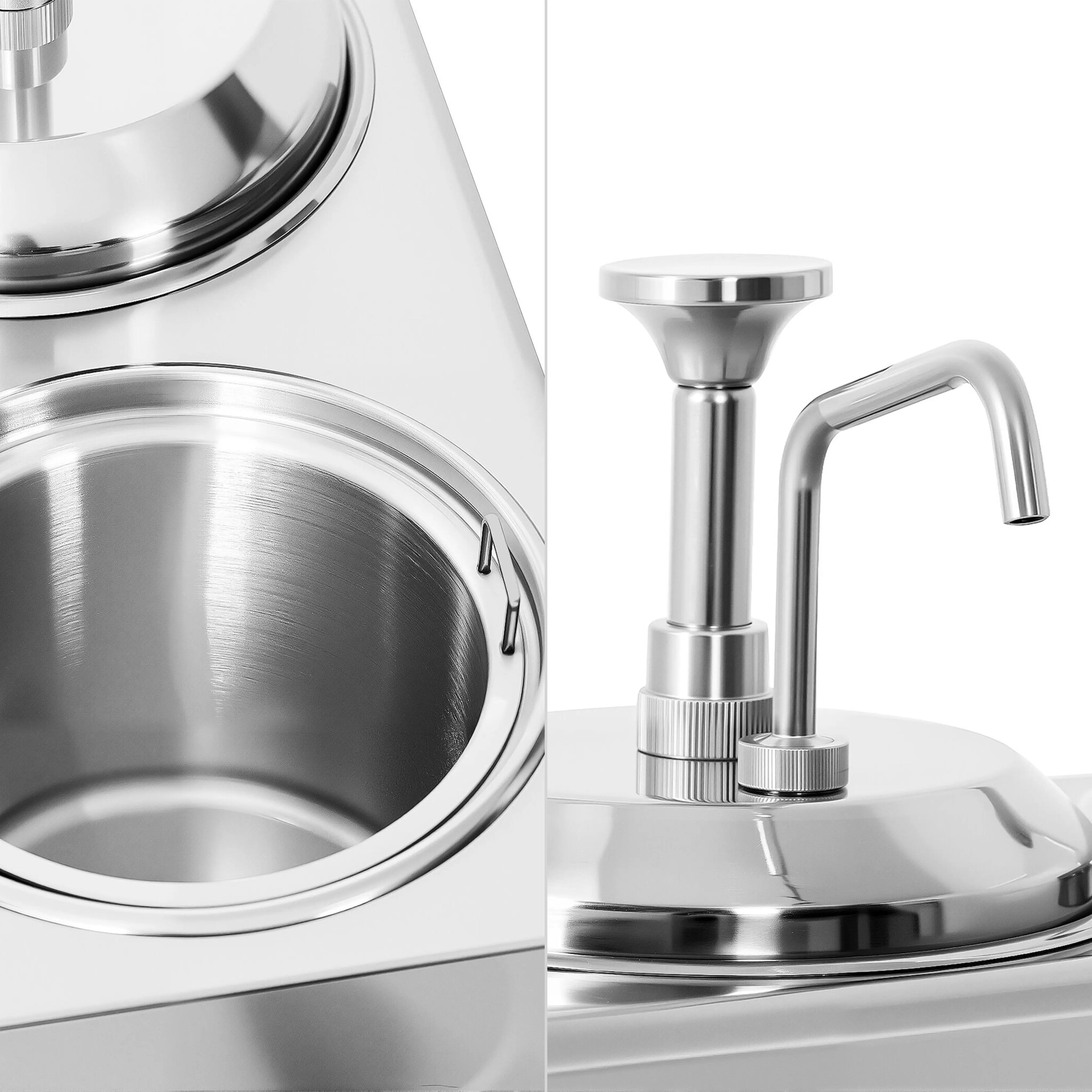 Incalzitor de sosuri cu dozator GGM Gastro SWM2 (Inox/Black) - 4