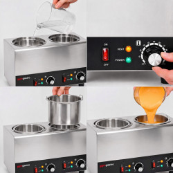 Incalzitor de sosuri cu dozator GGM Gastro SWM2 (Inox/Black) Thumb