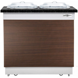 Incalzitor de farfurii GGM Gastro Dublin TSBIN719 (Brown/Black) Thumb