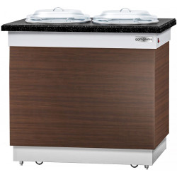 Incalzitor de farfurii GGM Gastro Dublin TSBIN719 (Brown/Black) Thumb