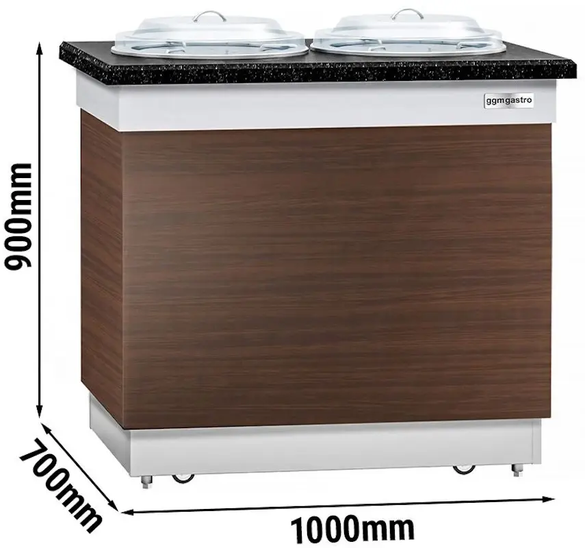 Incalzitor de farfurii GGM Gastro Dublin TSBIN719 (Brown/Black) - 5