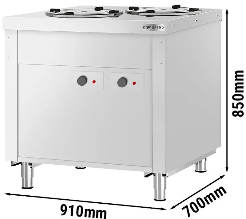 Incalzitor de farfurii GGM Gastro Kopenhagen BVI800-TB-N (Inox) - 4