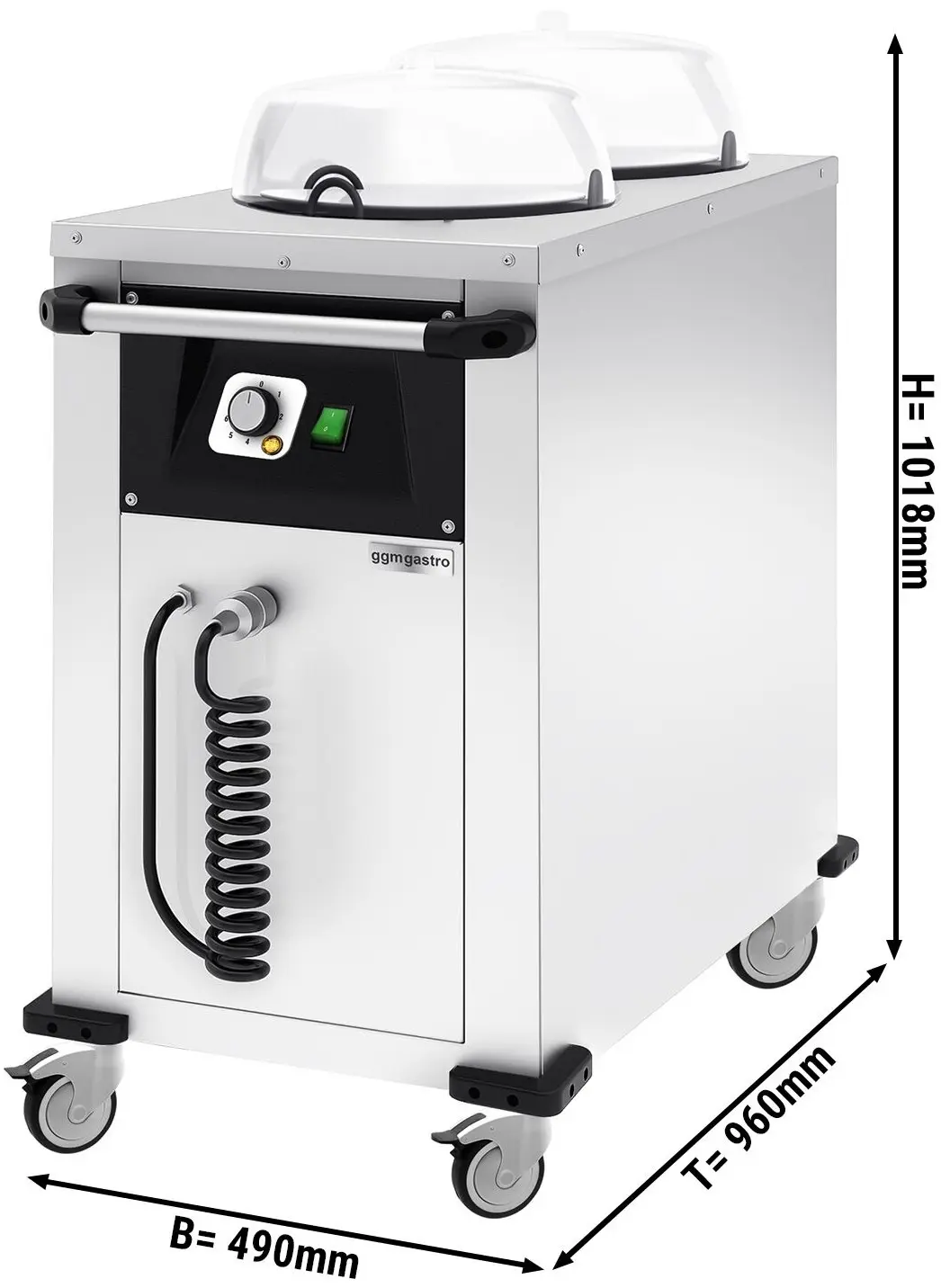 Подогреватель тарелок GGM Gastro TWA100 (Inox) - 7