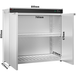 Incalzitor de farfurii GGM Gastro TWK120 (Inox/Black) Thumb
