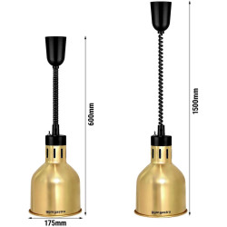 Lampa de mentinere la cald GGM Gastro WLH175-G (Gold) Thumb