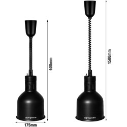 Lampa de mentinere la cald GGM Gastro WLH175-S (Black) Thumb