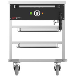 Тепловая тележка GGM Gastro TWBK100 (Inox/Black) Thumb