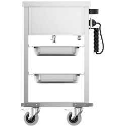 Тепловая тележка GGM Gastro TWBK100 (Inox/Black) Thumb