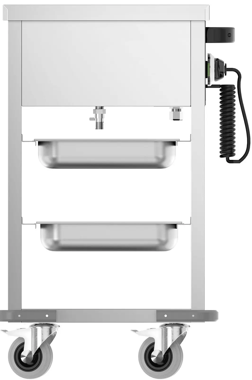 Тепловая тележка GGM Gastro TWBK100 (Inox/Black) - 6