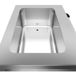 Тепловая тележка GGM Gastro TWBK100 (Inox/Black) Thumb