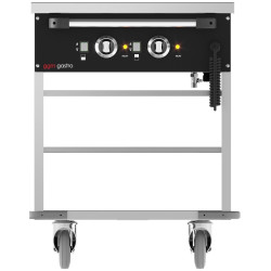 Carucior cald GGM Gastro TWBK200 (Inox/Black) Thumb