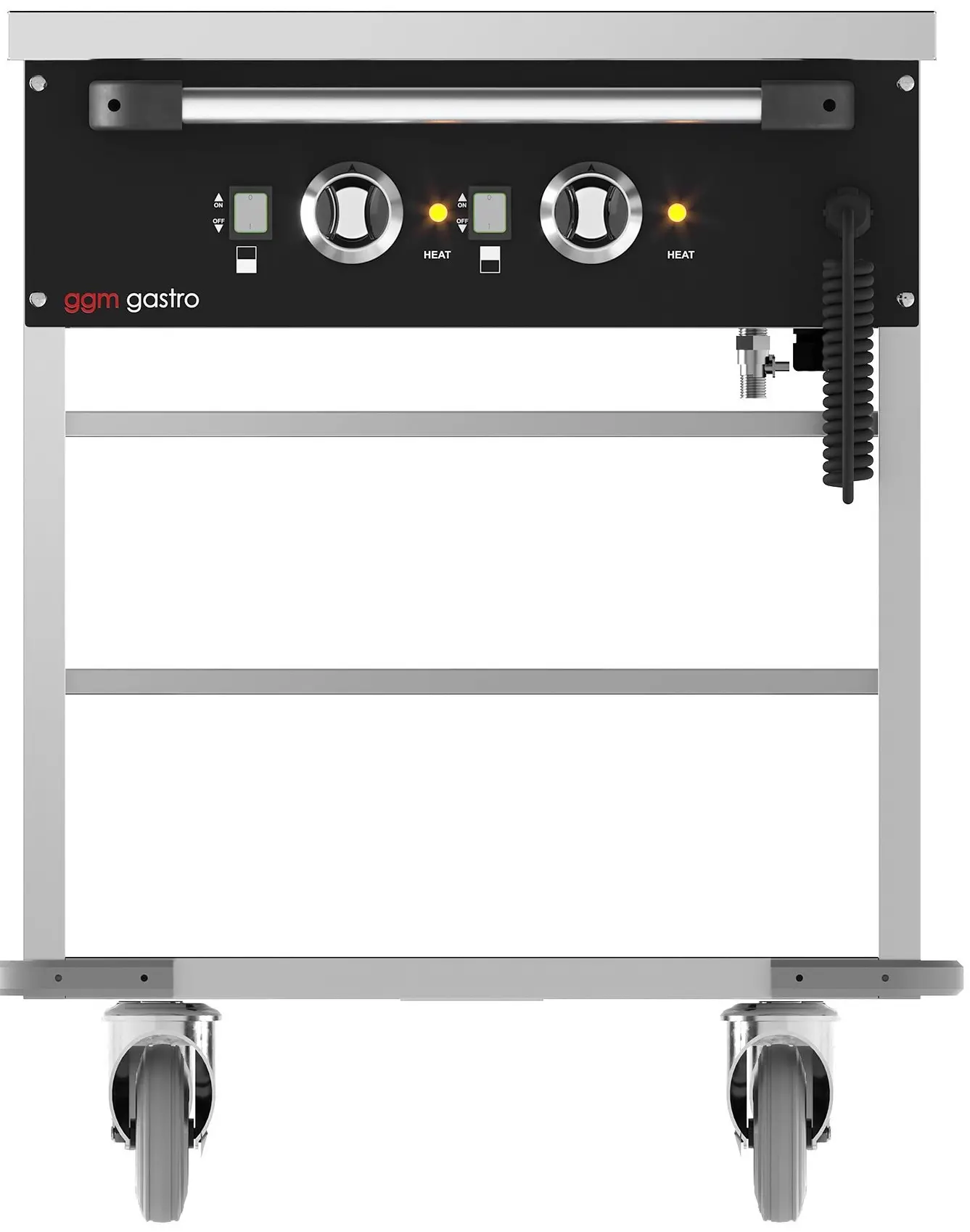 Carucior cald GGM Gastro TWBK200 (Inox/Black) - 2
