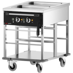 Carucior cald GGM Gastro TWBK200 (Inox/Black) Thumb