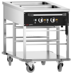 Тепловая тележка GGM Gastro TWBK200 (Inox/Black)