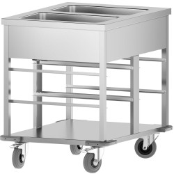 Carucior cald GGM Gastro TWBK200 (Inox/Black) Thumb