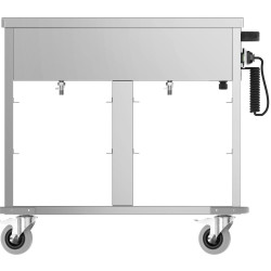 Carucior cald GGM Gastro TWBK200 (Inox/Black) Thumb