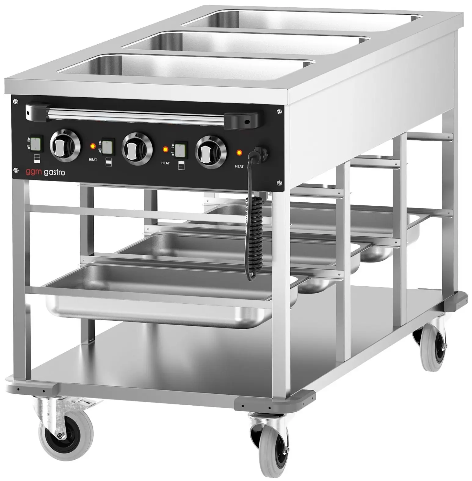 Carucior cald GGM Gastro TWBK300 (Inox) - 3