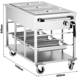 Тепловая тележка GGM Gastro TWBK310 (Inox) Thumb