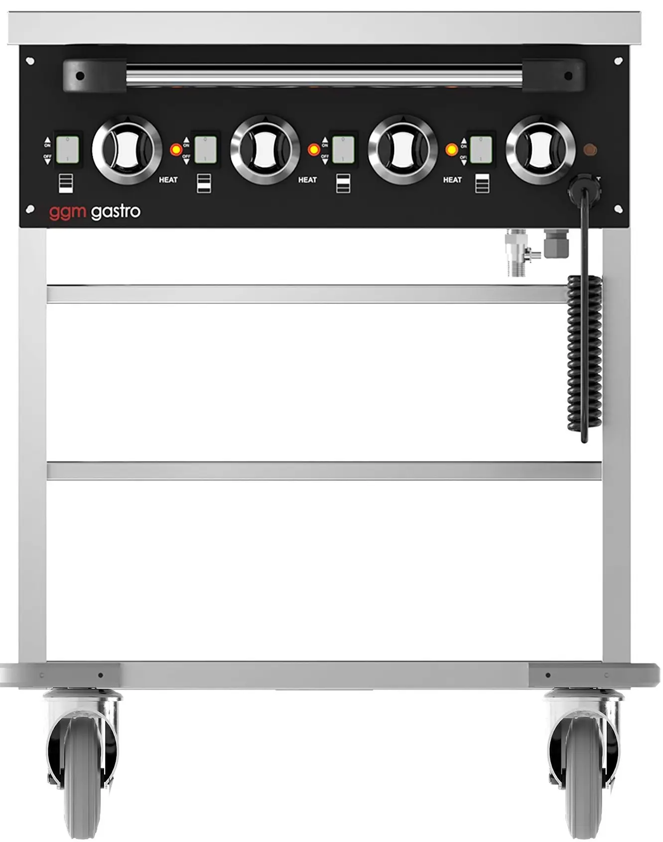 Carucior cald GGM Gastro TWBK400 (Inox/Black) - 2