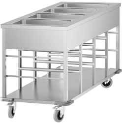 Carucior cald GGM Gastro TWBK400 (Inox/Black) Thumb