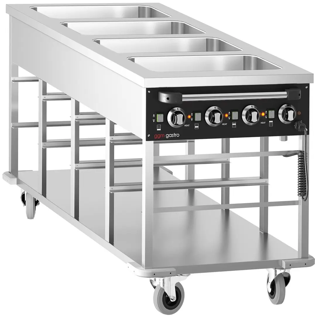 Carucior cald GGM Gastro TWBK400 (Inox/Black)