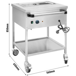 Тепловая тележка GGM Gastro TWK1756 (Inox) Thumb