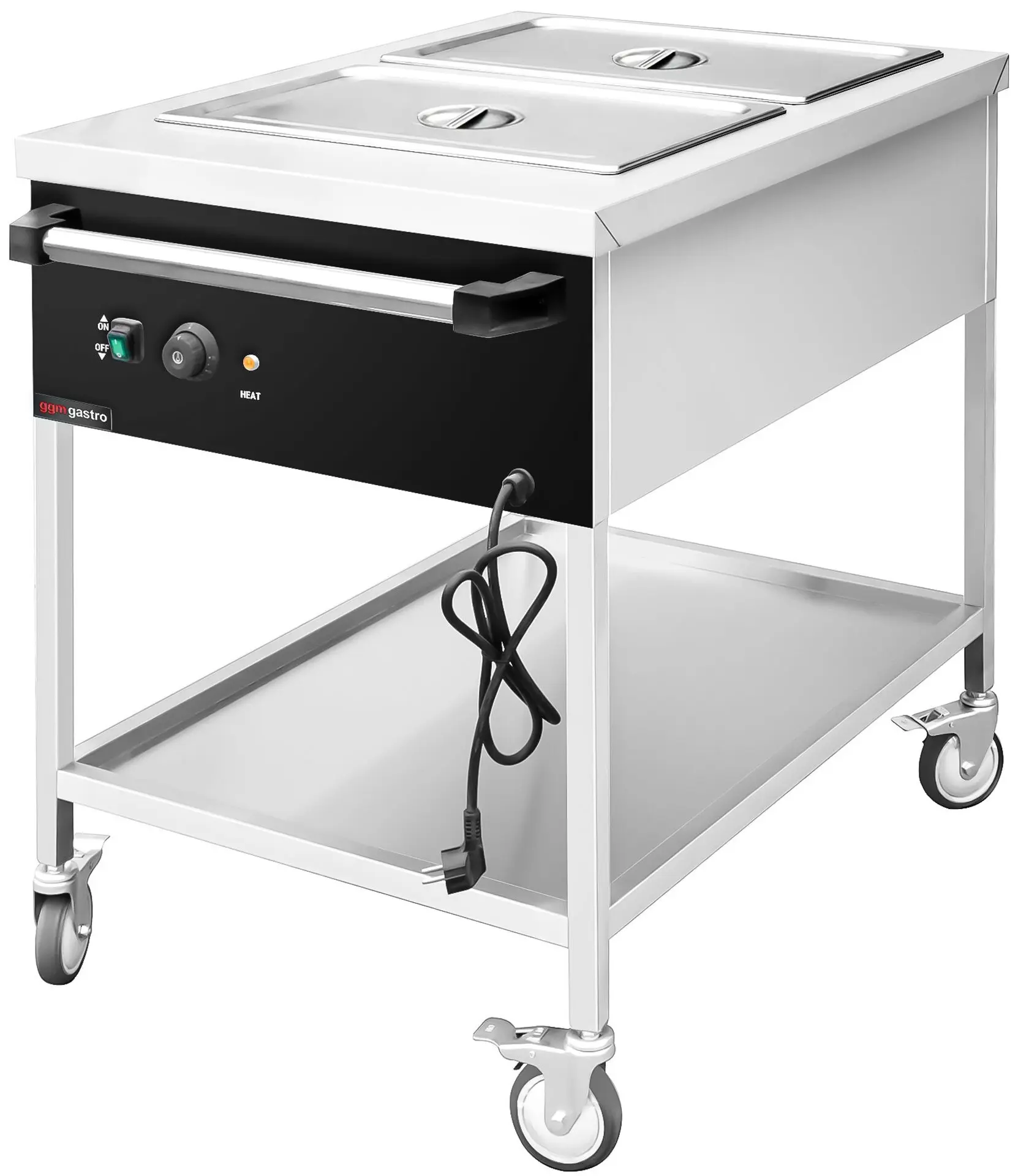 Carucior cald GGM Gastro TWK1758 (Inox/Black) - 2