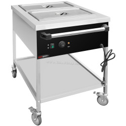 Тепловая тележка GGM Gastro TWK1758 (Inox/Black)