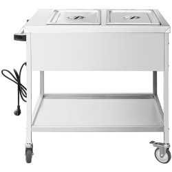 Carucior cald GGM Gastro TWK1758 (Inox/Black) Thumb