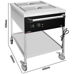 Carucior cald GGM Gastro TWK1758 (Inox/Black) Thumb
