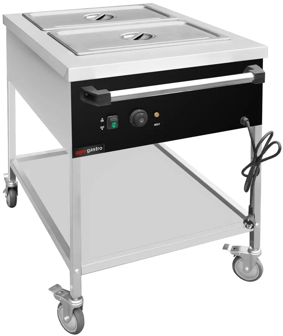 Carucior cald GGM Gastro TWK1758 (Inox/Black)