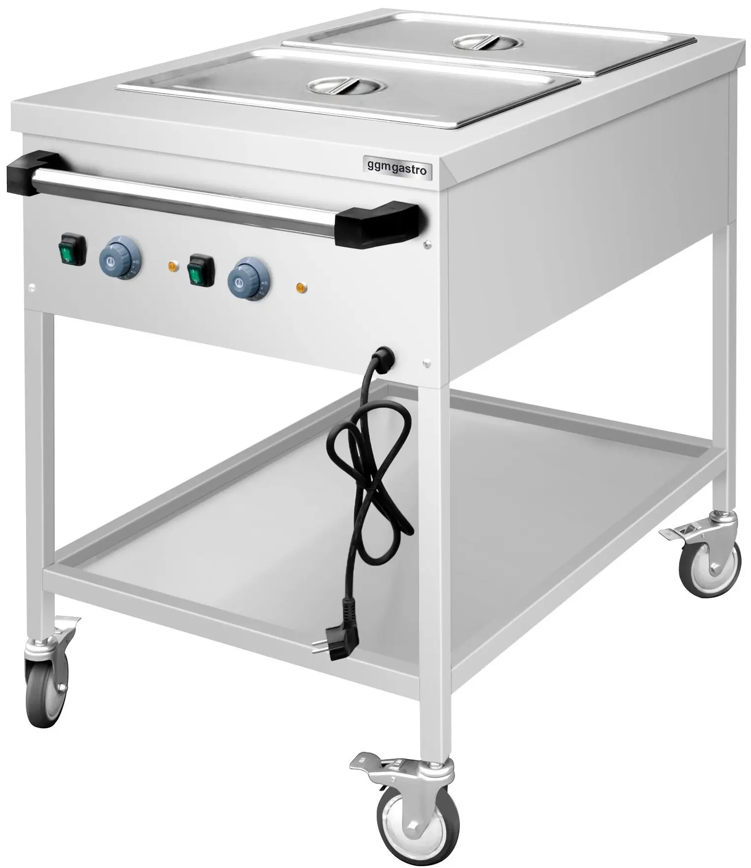 Тепловая тележка GGM Gastro TWK1758TD (Inox) - 2