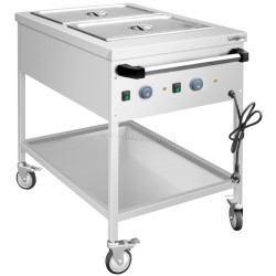 Тепловая тележка GGM Gastro TWK1758TD (Inox)