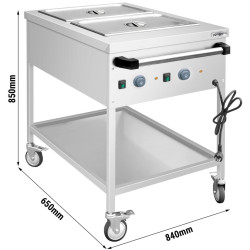 Тепловая тележка GGM Gastro TWK1758TD (Inox) Thumb