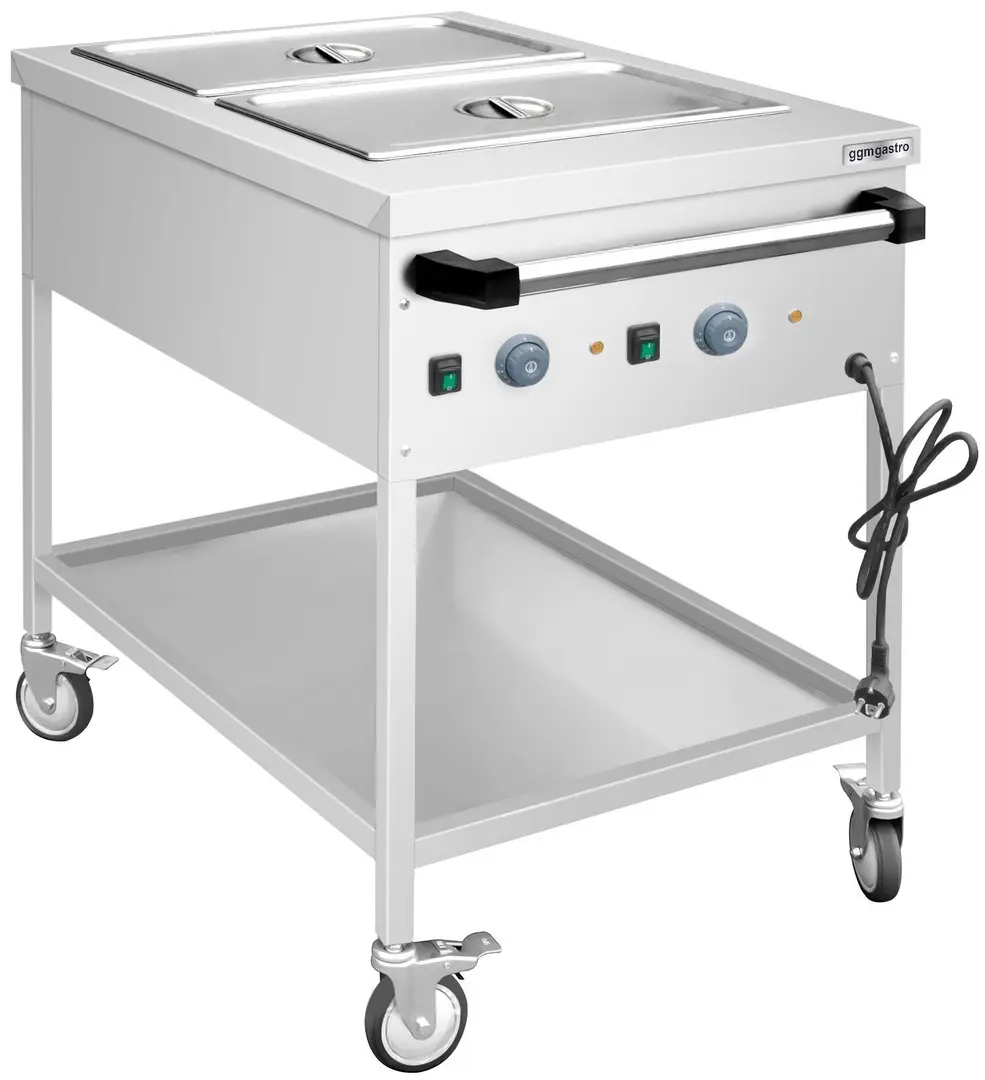 Тепловая тележка GGM Gastro TWK1758TD (Inox)