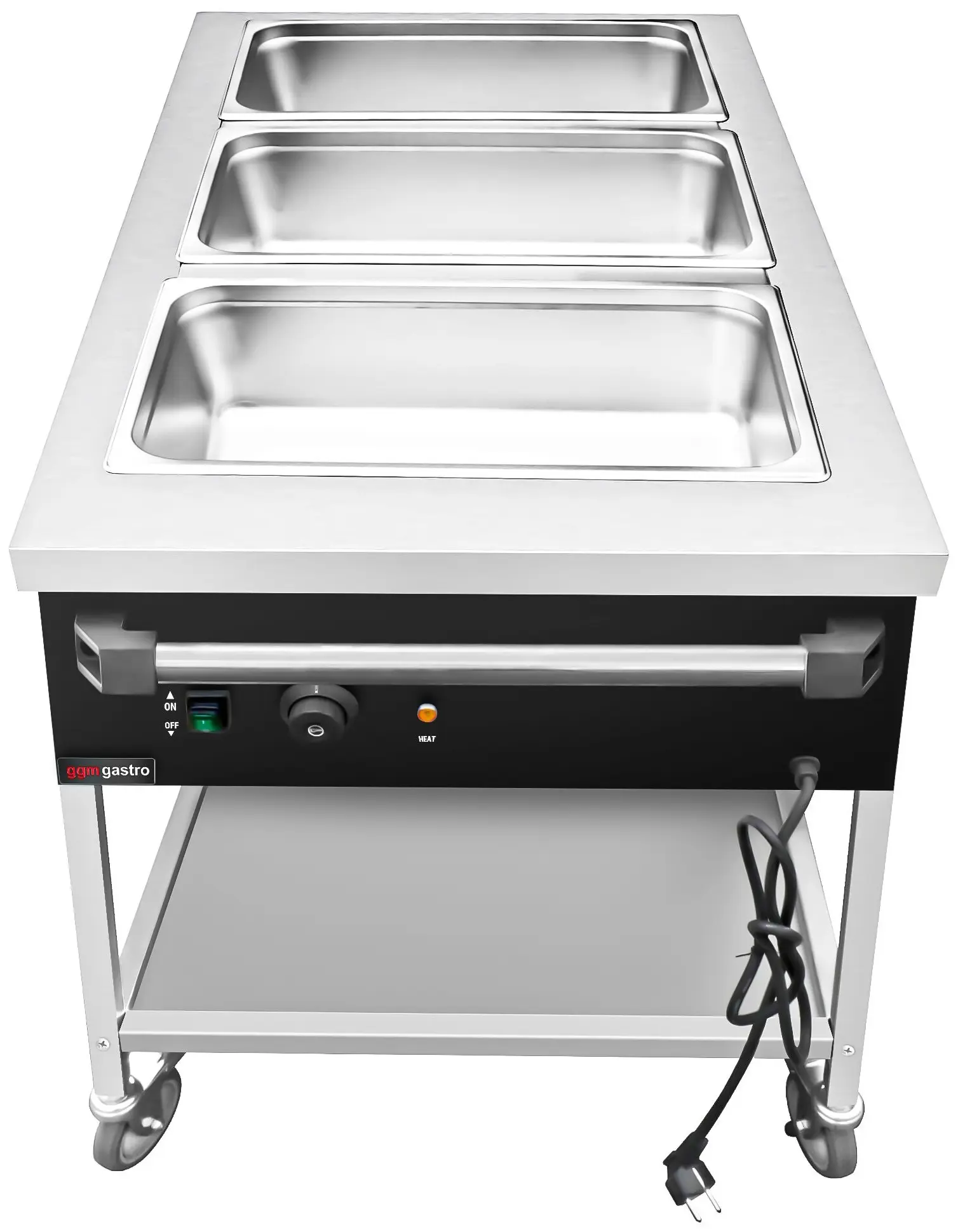 Carucior cald GGM Gastro TWK1760 (Inox/Black) - 2