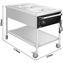 Carucior cald GGM Gastro TWK1760 (Inox/Black) Thumb