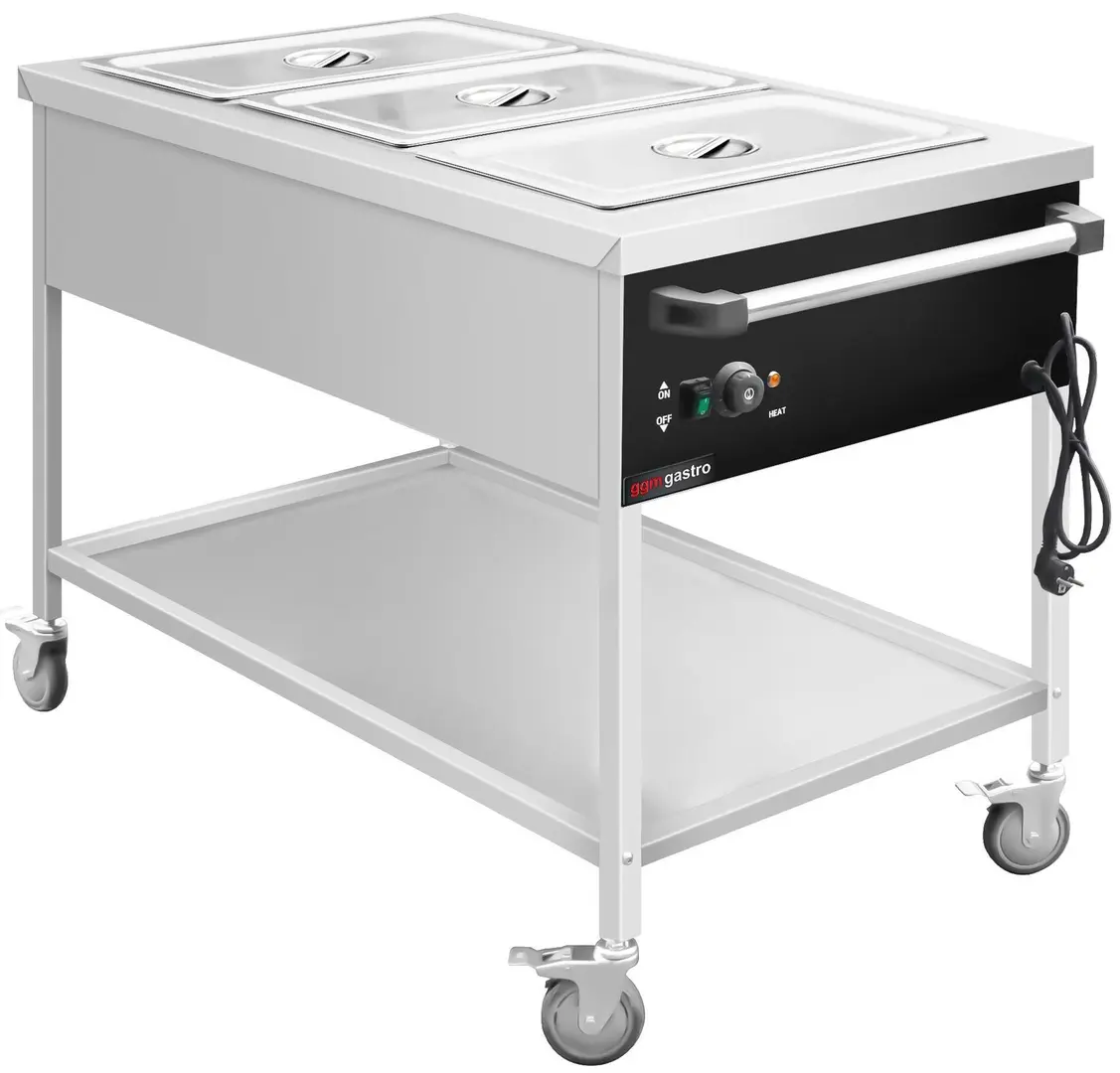Carucior cald GGM Gastro TWK1760 (Inox/Black)