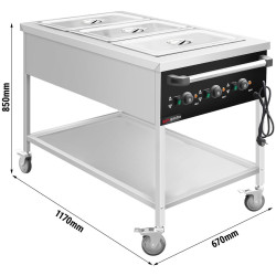 Carucior cald GGM Gastro TWK1760TD (Inox/Black) Thumb